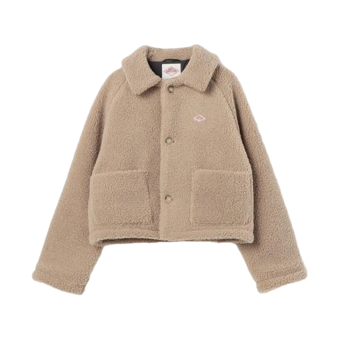 (W) 단톤 인슐레이션 라이트 보아 플리스 자켓 베이지((W) Danton Insulation Light Boa Fleece Jacket Beige)