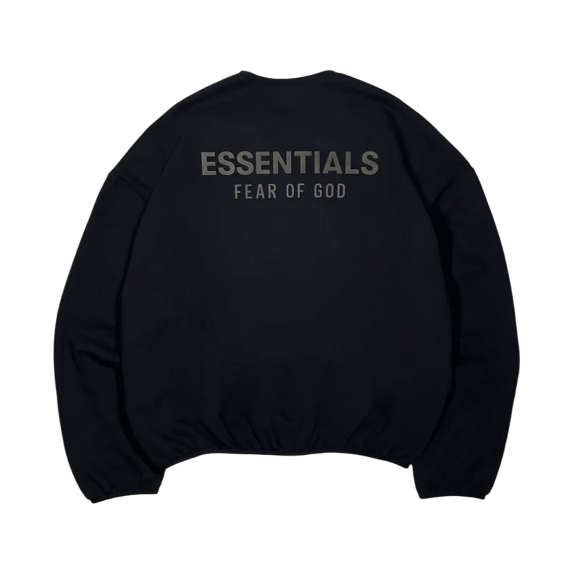 - Essentials Modern Crewneck Sweatshirt Jet Black - 25FW