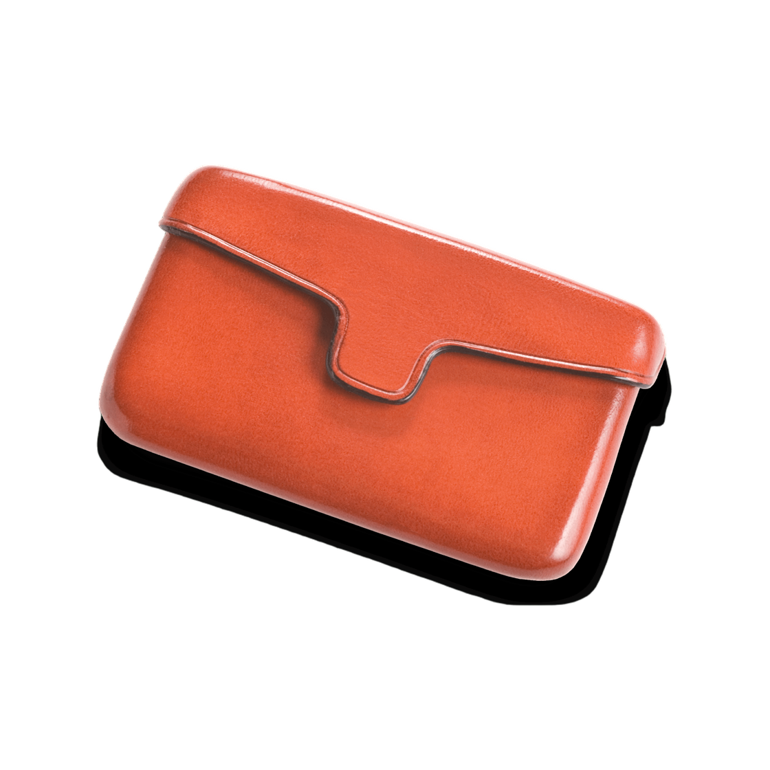 일부세토 마그네틱 클로저 카드 홀더 오렌지(Il Bussetto Card Holder Magnetic Closure Orange)