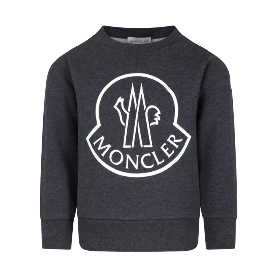 (키즈) 몽클레르 플리스 스웨트셔츠 그레이 - 24FW((Kids) Moncler Fleece Sweatshirt Grey - 24FW)