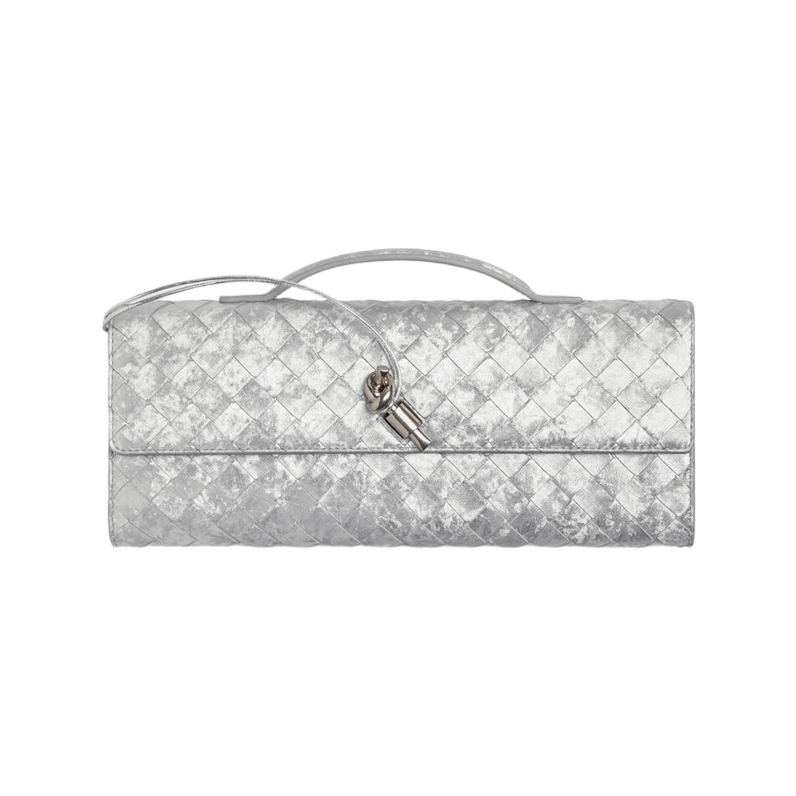 보테가 베네타 안디아모 클러치 실버(Bottega Veneta Andiamo Clutch Silver)