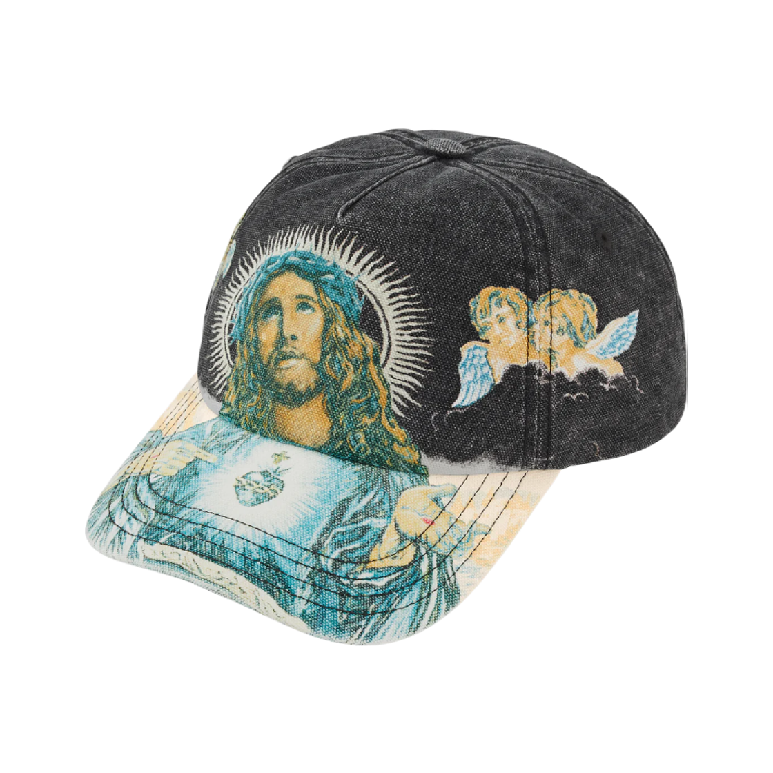 슈프림 예수 5-패널 블랙 - 25FW(Supreme Jesus 5-Panel Black - 25FW)