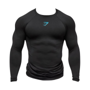 Gymshark Onyx Midnight 5.0 Seamless L S T-Shirt Black Black