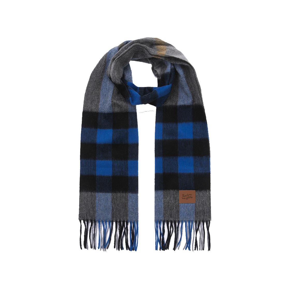 리끌로우 캐시미어 100% 머플러 딥블루(RECLOW Cashmere 100% muffler Deep Blue) - 3