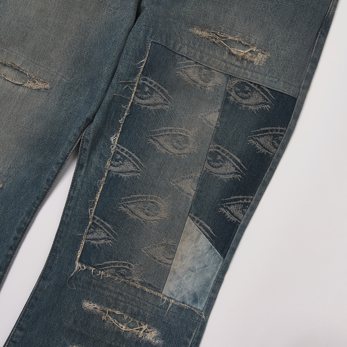 캐피탈 14온즈 데님 5P 오카벨보 스피크이지 딕시 리메이크 프로세싱(Kapital 14 oz. Denim 5P Okabellbo Speakeasy Dixie Remake Processing) - 4
