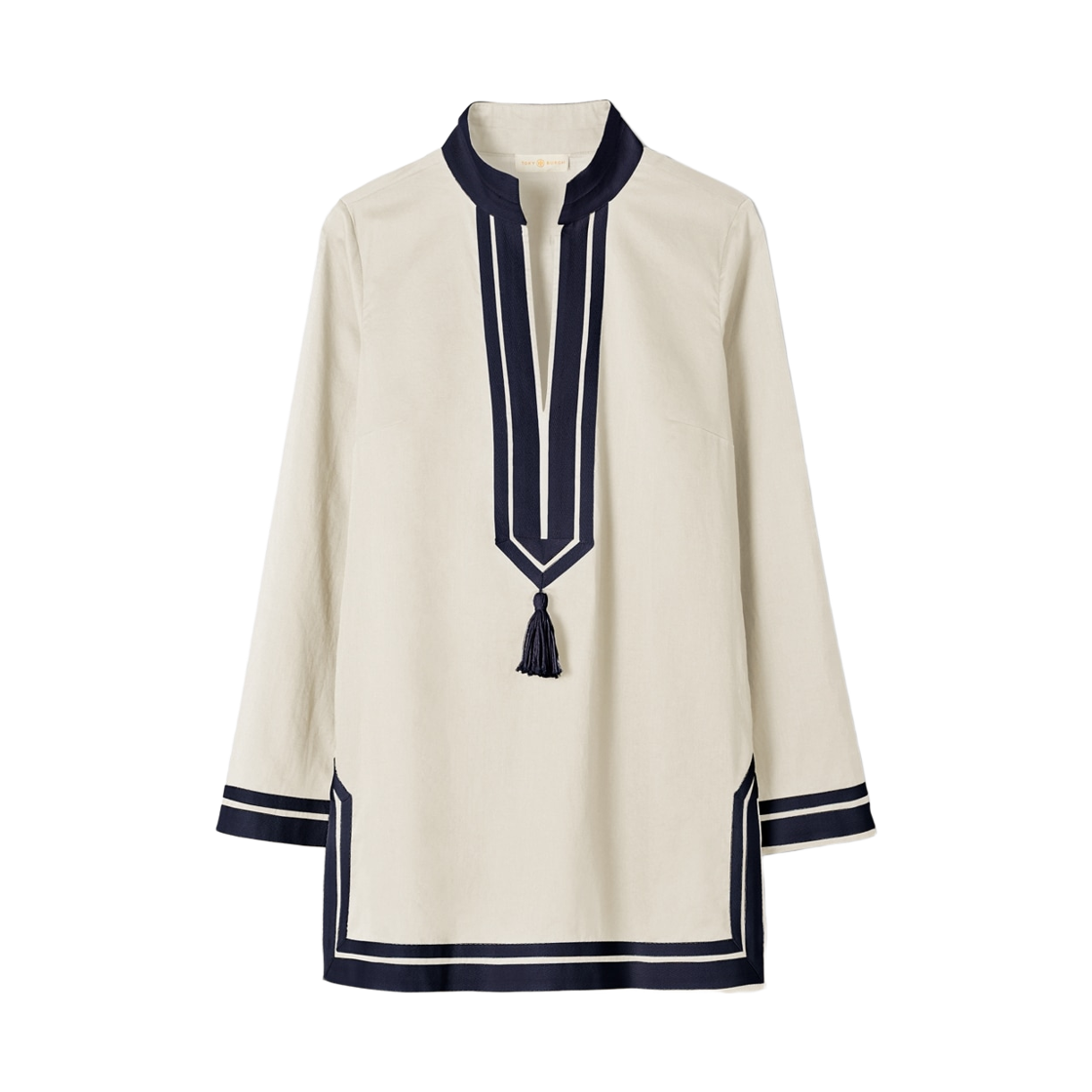 83308-285 (W) Tory Burch Cotton Tory Tunic Ivory
