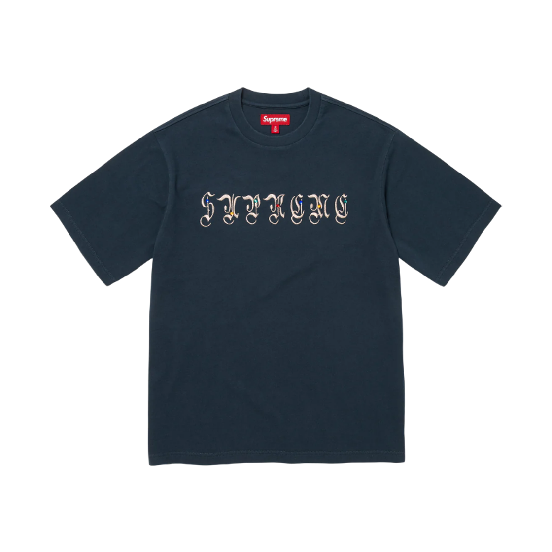 - Supreme AOI Gems S/S Top Navy - 25FW