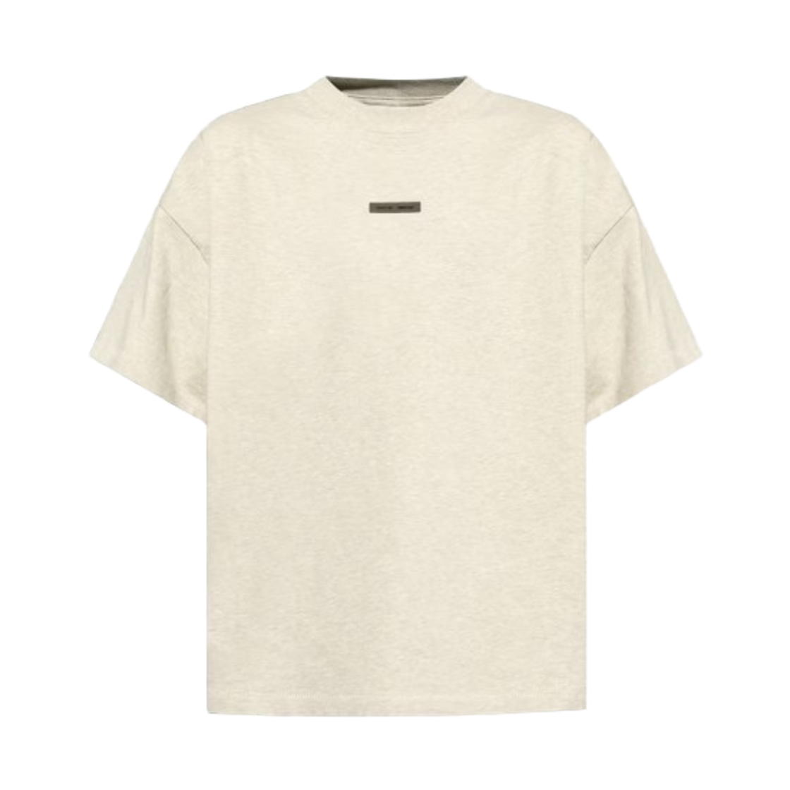 에센셜 클래식 숏슬리브 티셔츠 헤더 스톤 - 25FW
