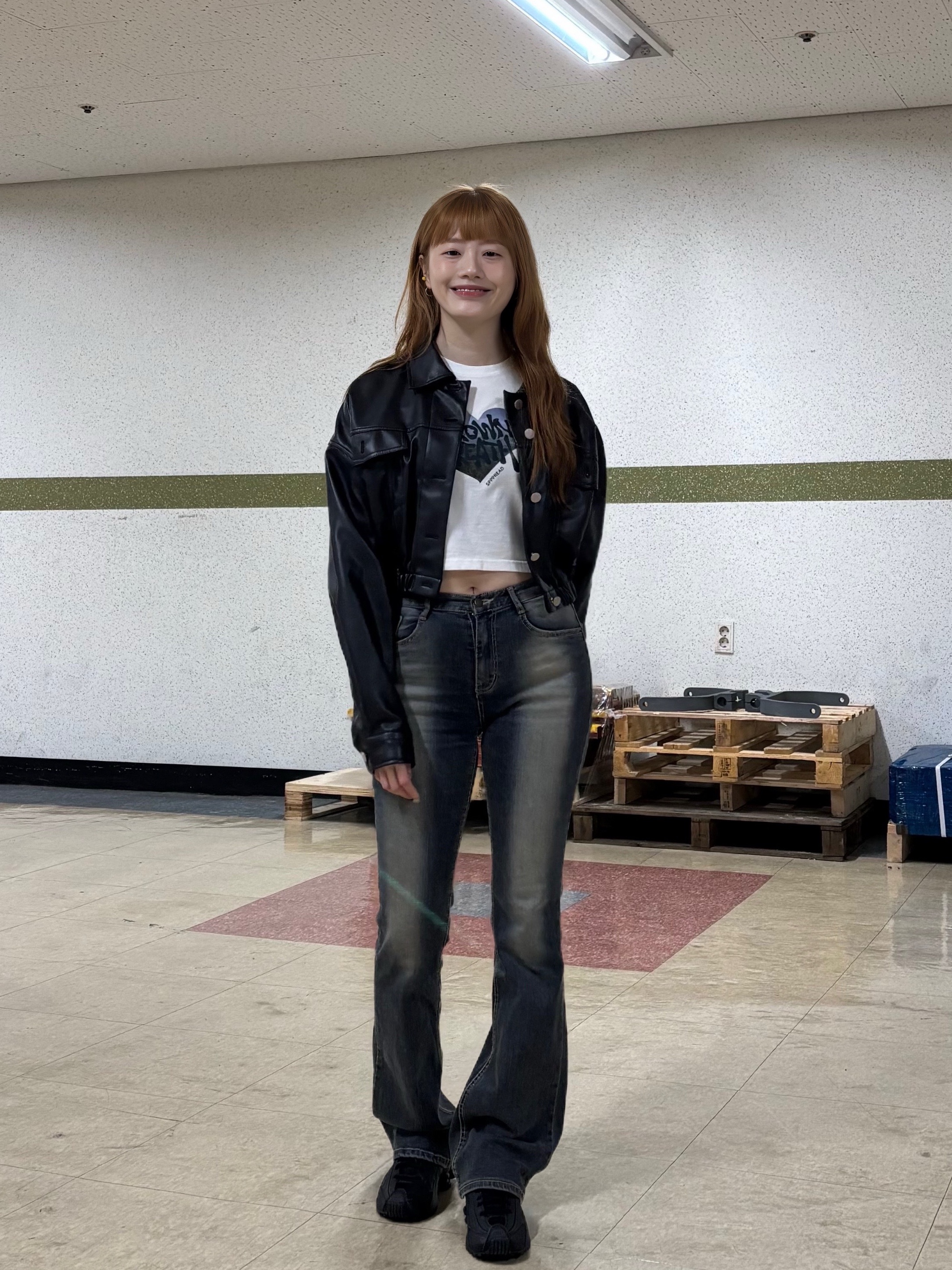 (W) Nike Shox R4 Black 착용 스타일 - 4