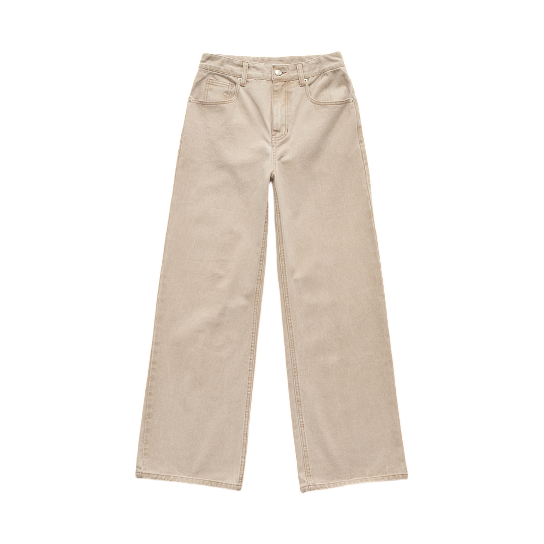 (W) 더 바넷 포지 와이드 데님 팬츠 베이지((W) The Barnnet Forge Wide Denim Pants Beige)
