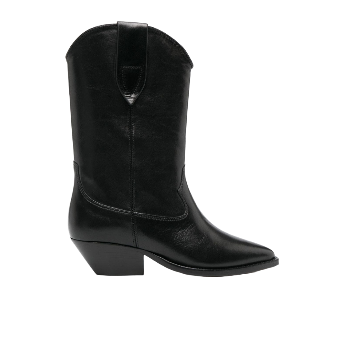 (W) 이자벨 마랑 두에르토 레더 카우보이 부츠 블랙((W) Isabel Marant Duerto Leather Cowboy Boots Black)
