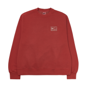 Nike x Stussy Pigment Dyed Fleece Crewneck Habanero Red (FQ3015-642)