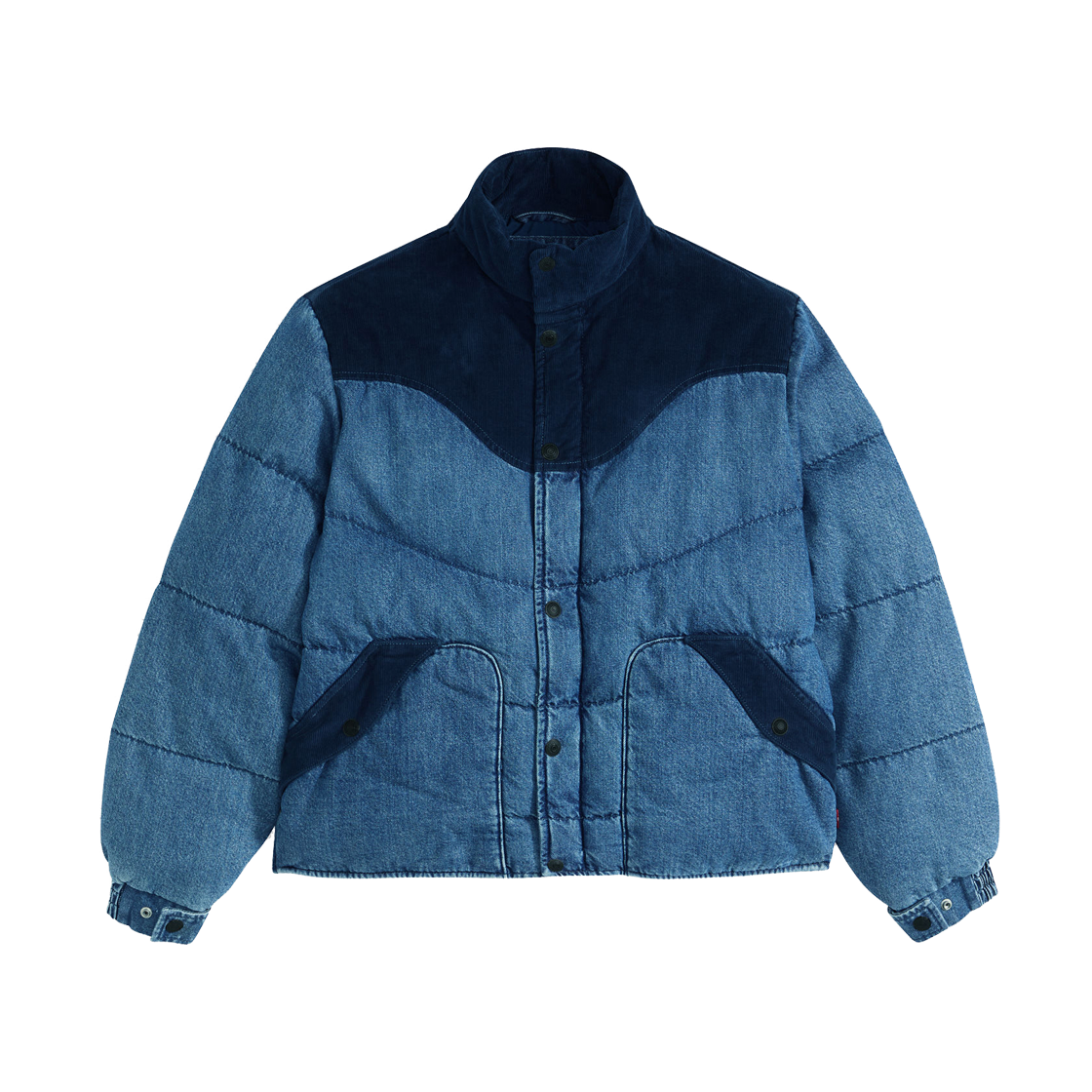 004EX-0000 Levi's Wild West Short Puffer Indigo
