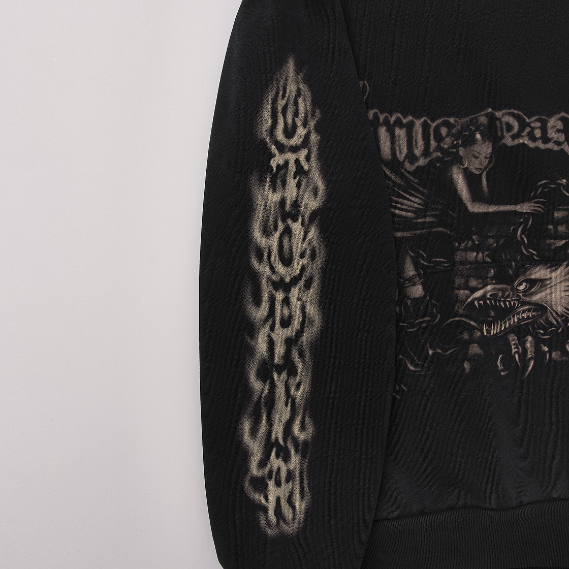 트래비스 스캇 키르쿠스 막시무스 스타디움 투어 25 스프레이 후드 블랙(Travis Scott Circus Maximus Stadium Tour 25 Spray Hoodie Black) - 4