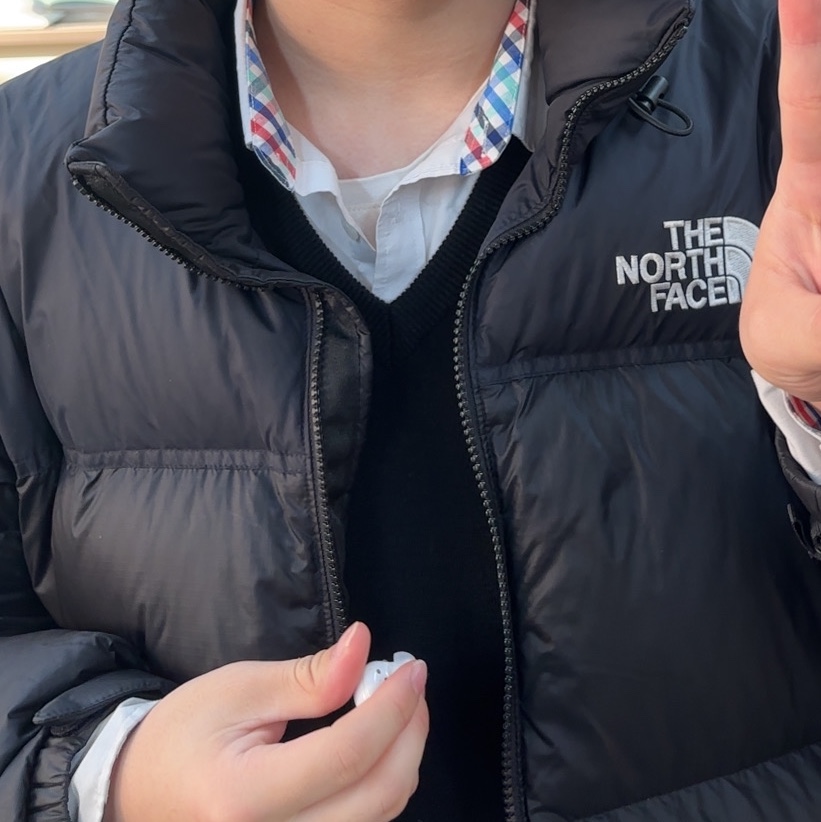 The North Face White Label Novelty Nuptse RDS Down Jacket Black 착용 스타일