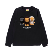(W) BAPE Baby Milo Photo L/S T-Shirt Black
