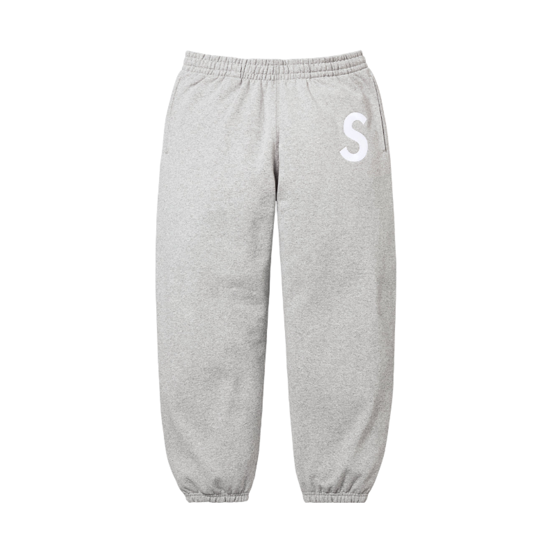 - Supreme S Logo Sweatpant Heather Grey - 25FW