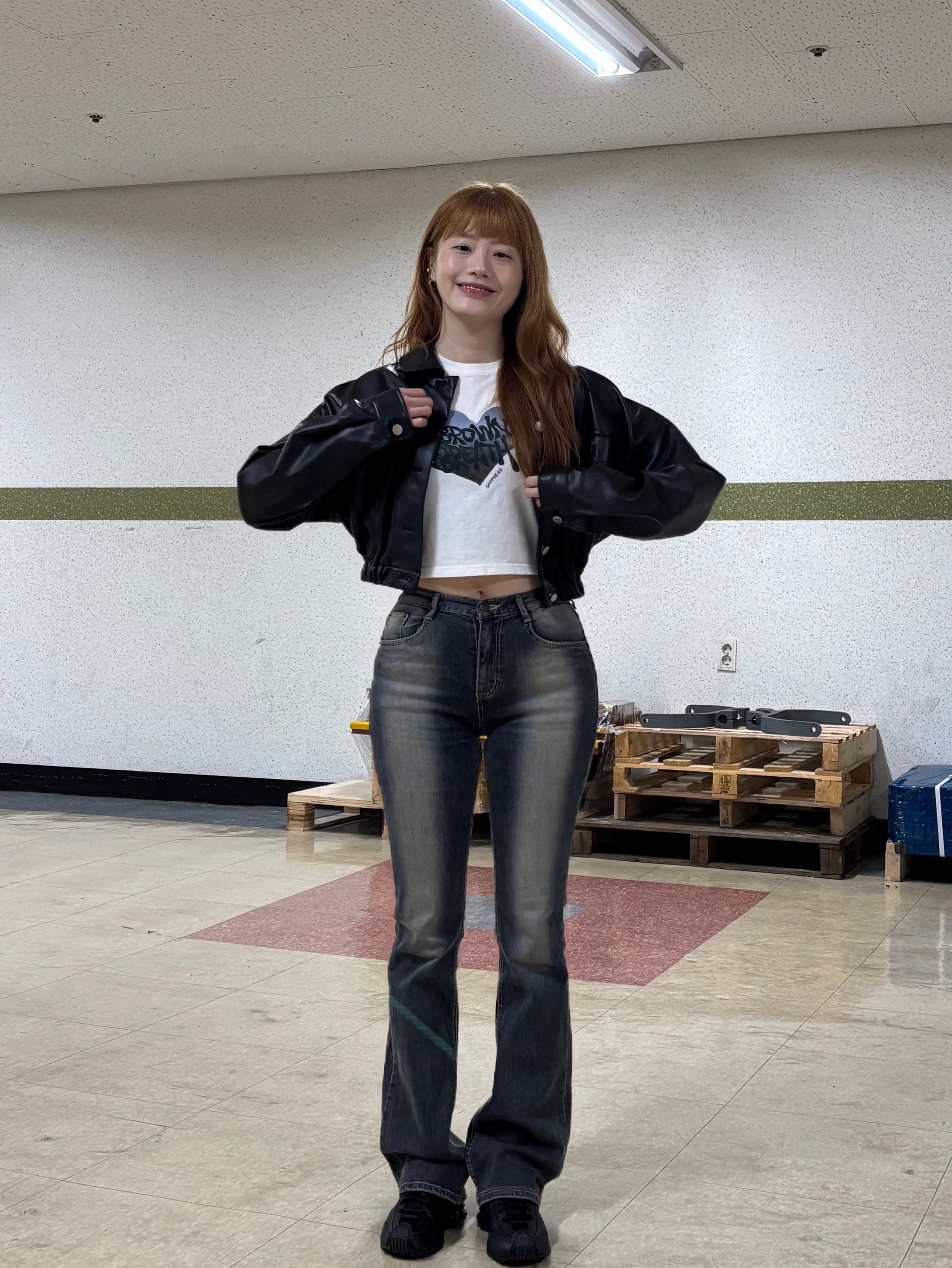 (W) Nike Shox R4 Black 착용 스타일 - 7