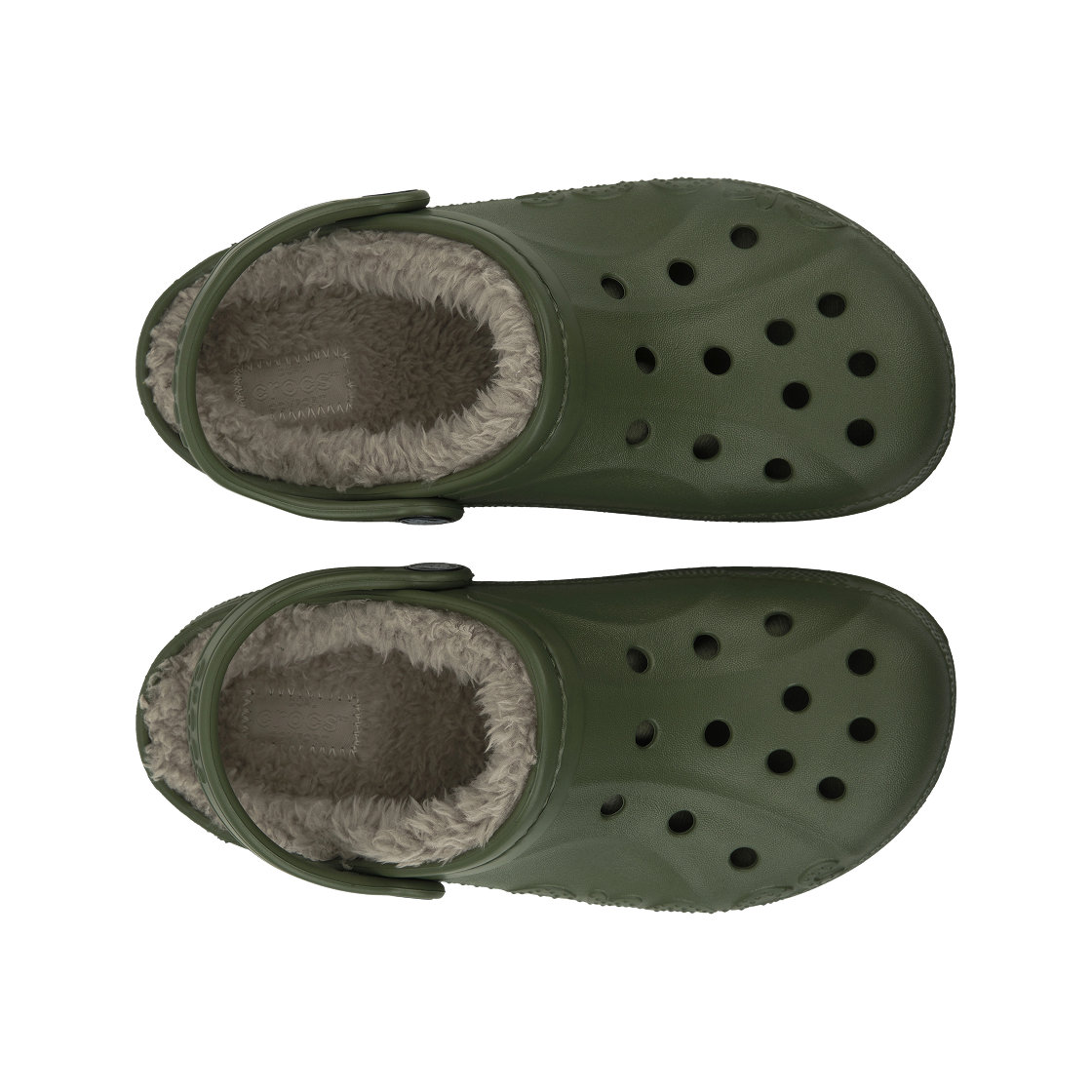 (키즈) 크록스 바야 라인드 클로그 아미 그린((Kids) Crocs Baya Lined Clog Army Green) - 5