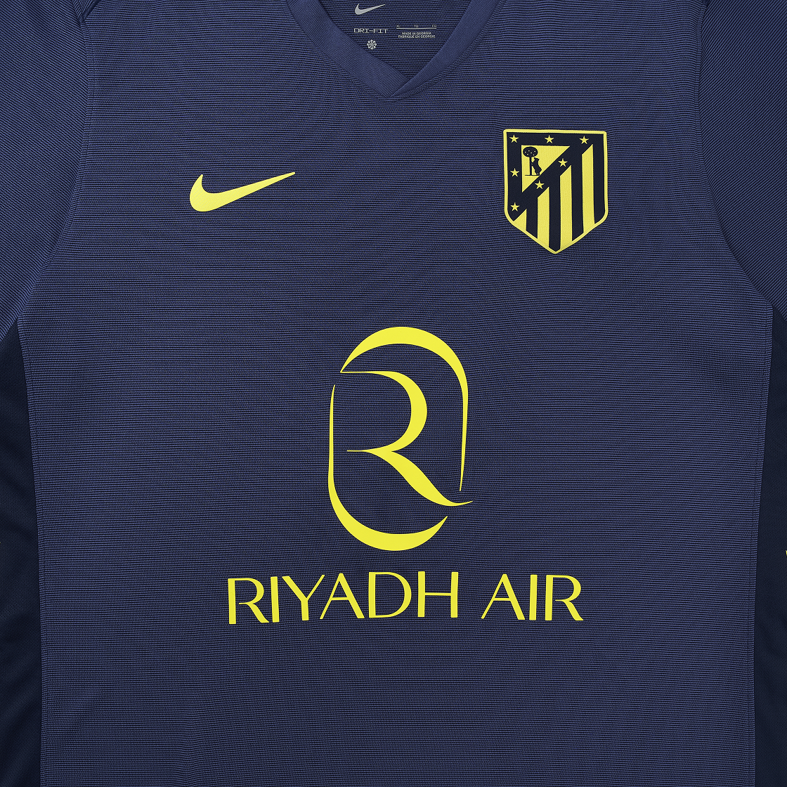 나이키 아틀레티코 마드리드 2025/26 스타디움 어웨이 드라이핏 레플리카 저지 바이너리 블루 다크 퍼플 더스트 바이브런트 옐로우 (논 마킹 버전)(Nike Atletico Madrid 2025/26 Stadium Away Dri-FIT Replica Jersey Binary Blue Dark Purple Dust Vibrant Yellow (Non Marking Ver.)) - 3