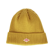 Danton Wool Rib Knit Beanie Gold