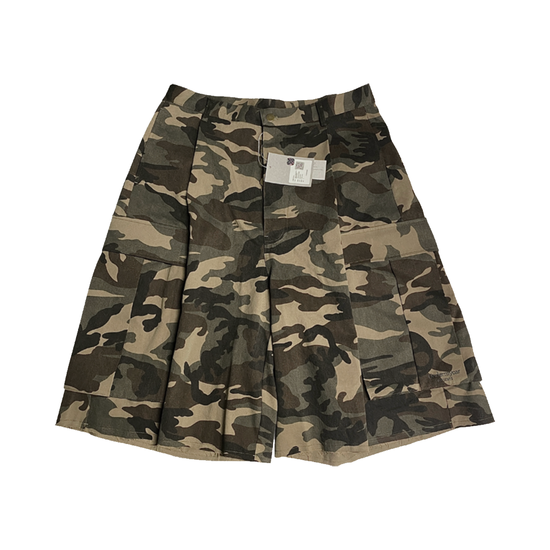 언더마이카 무.47 안티 Fxxking 로고 플레이 빅 카고 카모 쇼츠 카모 모카(Undermycar Mu.47 Anti Fxxking Logo Play Big Cargo Camo Shorts Camo Mocha)