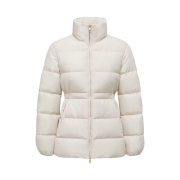 (W) Moncler Brossette Short Down Jacket White Ivory - 25FW
