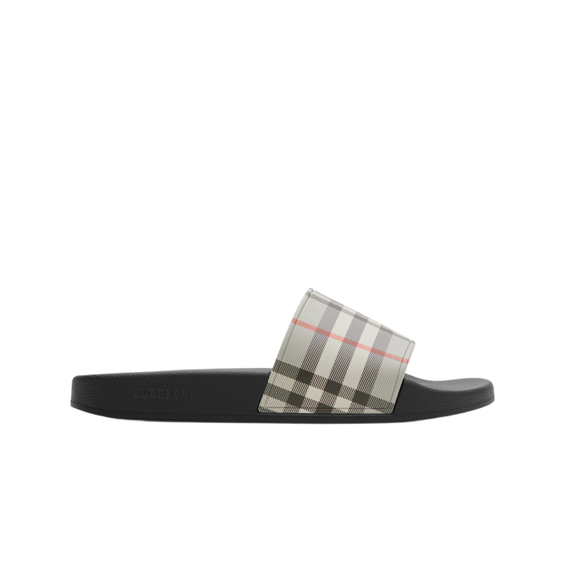 (W) 버버리 체크 슬라이드 사파리((W) Burberry Check Slides Safari)