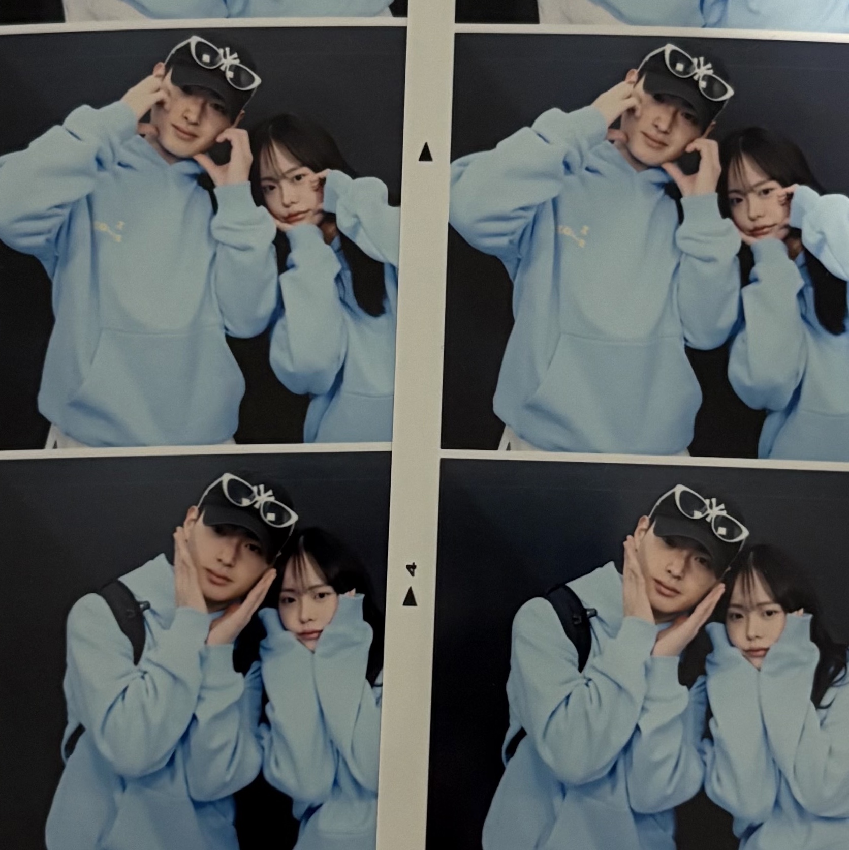 IAB Studio Hoodie Sky Blue Lemon 착용 스타일