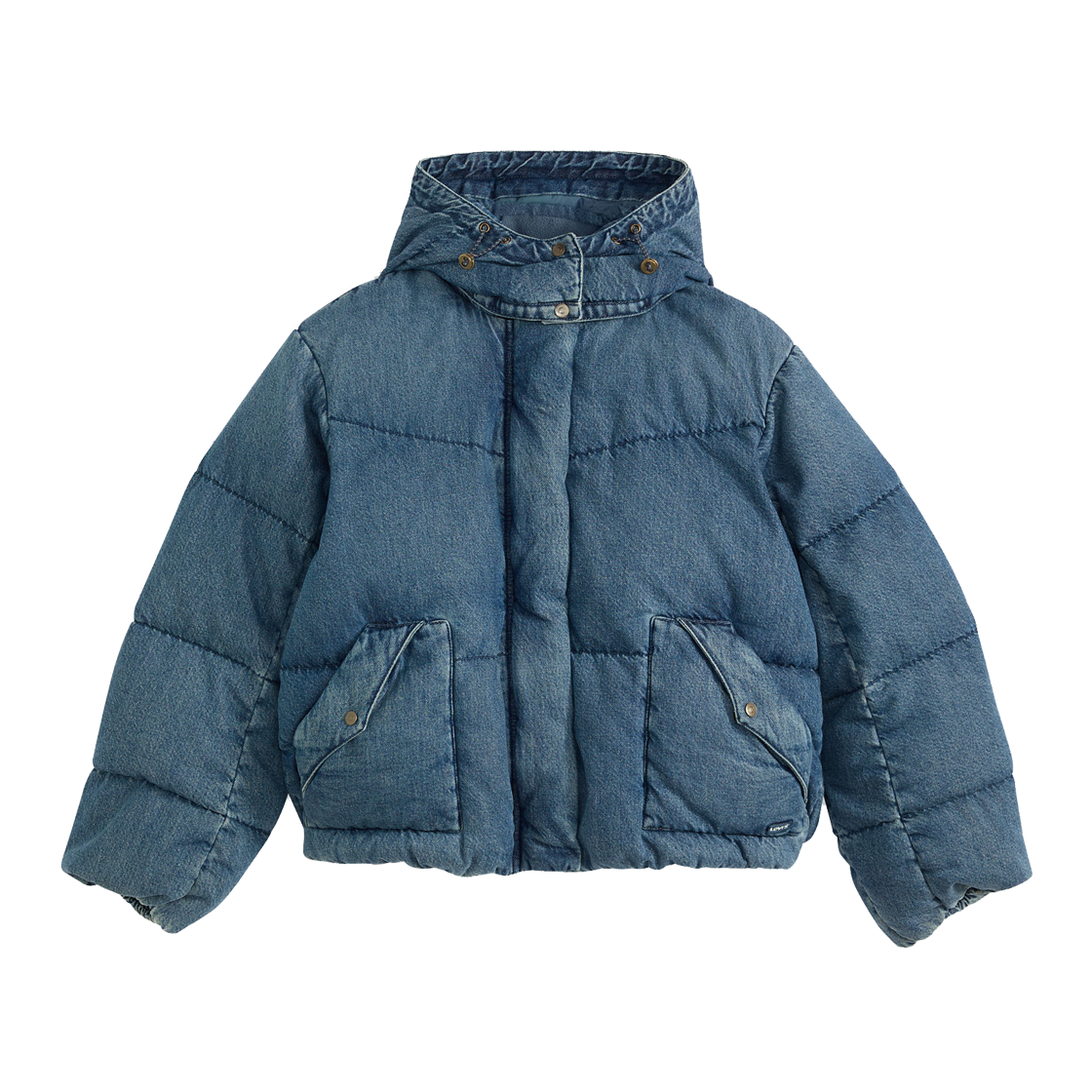 003MD-0000 Levi's Western Bubble Short Puffer Indigo
