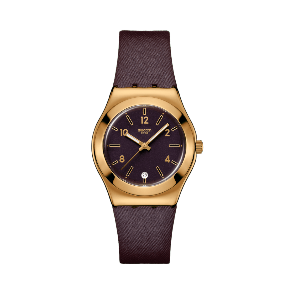 YLG413 Swatch Heart of Burgundy 33mm Quartz Burgundy