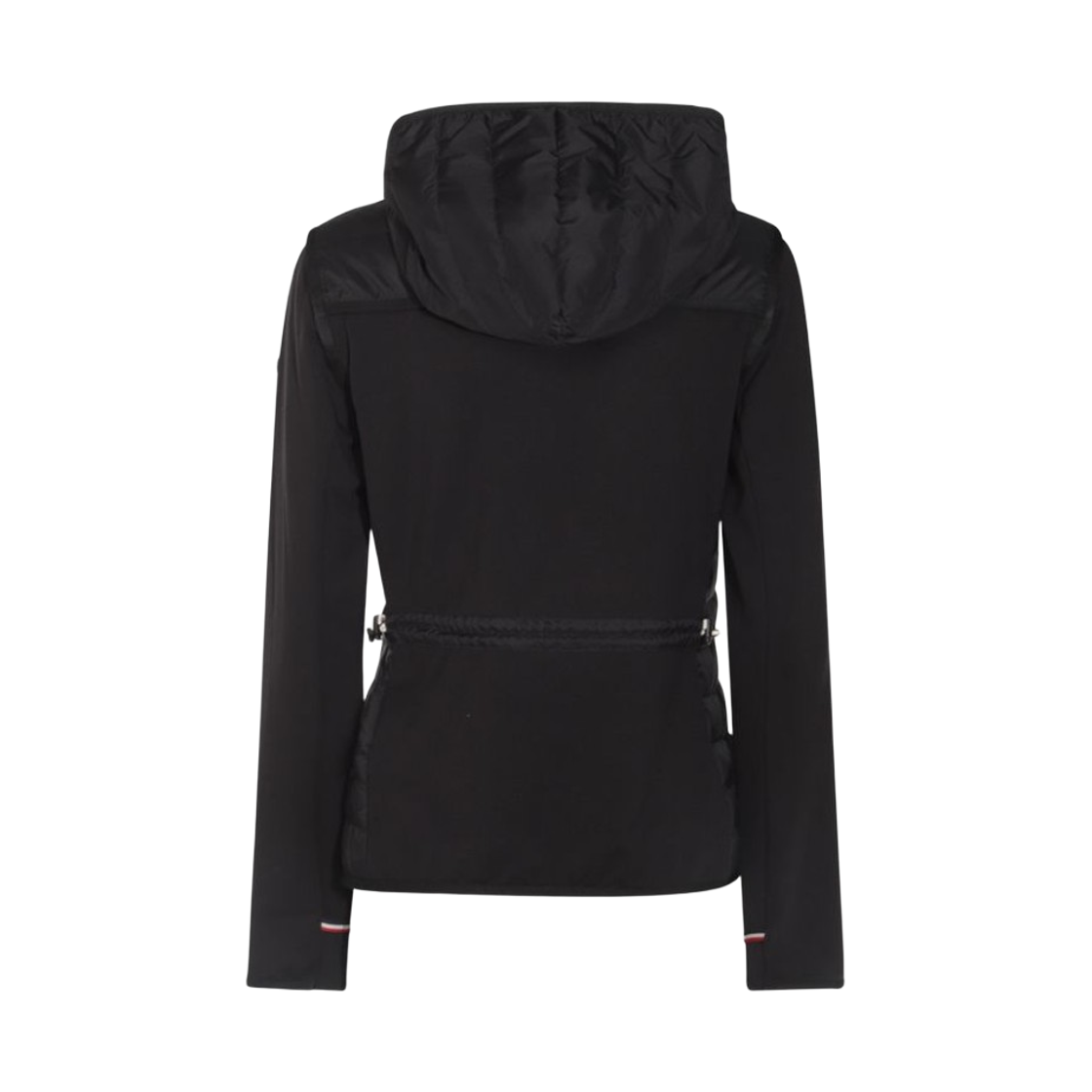 (W) 몽클레르 패딩 집업 코튼 후드 블랙 - 25SS((W) Moncler Padded Zip-Up Cotton Hoodie Black - 25SS) - 2