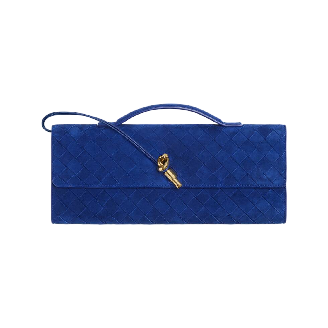 보테가 베네타 안디아모 클러치 블루 로얄(Bottega Veneta Andiamo Clutch Blue Royal) - 1