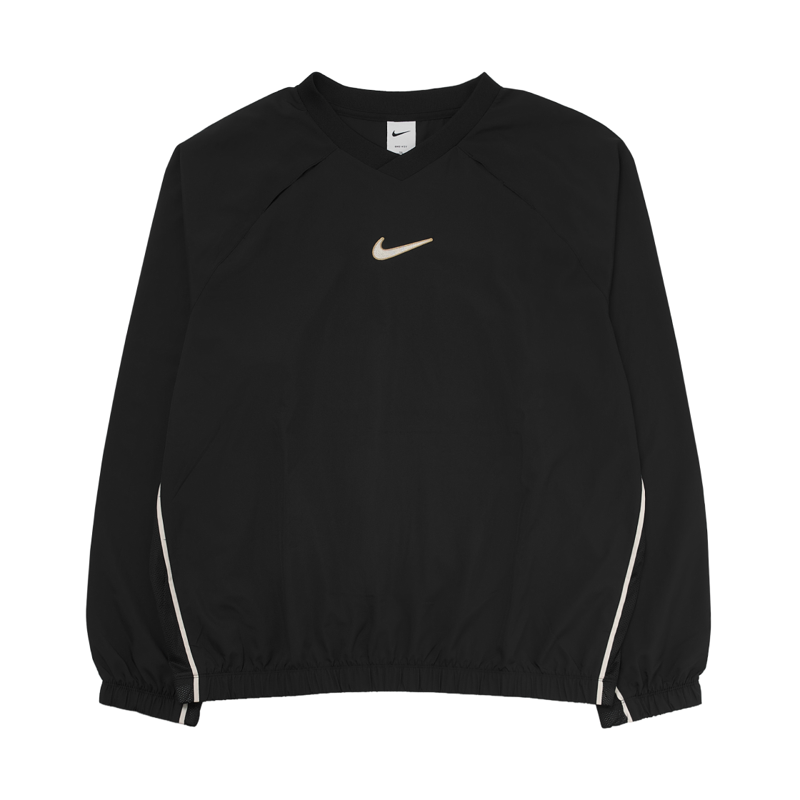 나이키 아카데미+ 드라이핏 사커 쉘 탑 블랙 페일 아이보리 - 아시아(Nike Academy+ Dri-Fit Soccer Shell Top Black Pale Ivory - Asia)