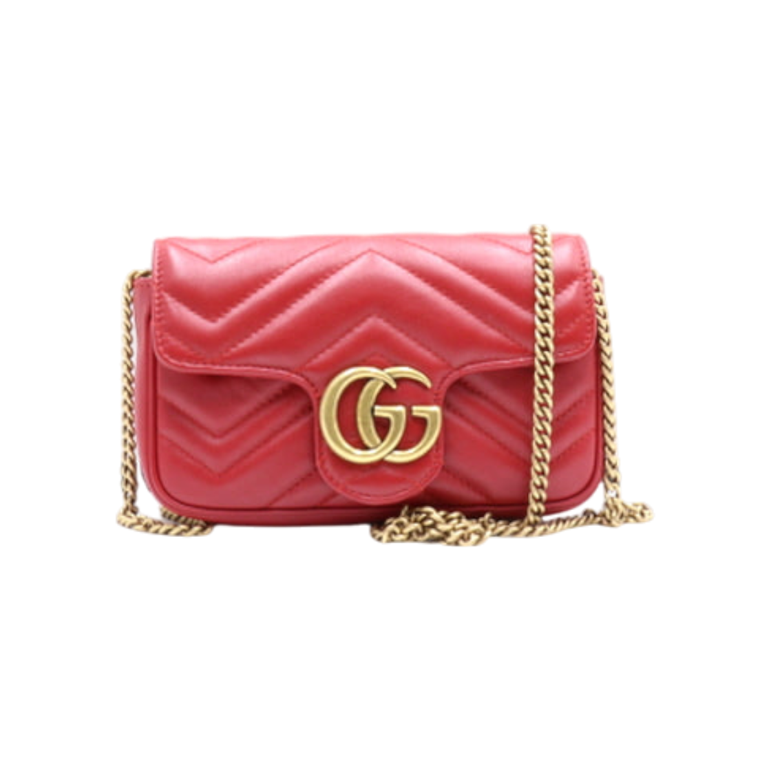 IT5DN7QKINN2 Gucci 476433 GG Marmont Matelassé Leather Super Mini Crossbody Bag
