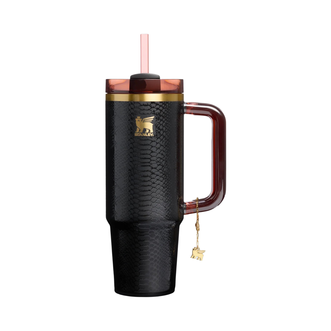 스탠리 더 퀜처 럭스 H2.0 플로우스테이트 텀블러 887ml 블랙 스네이크스킨(Stanley The Quencher Luxe H2.0 Flowstate Tumbler 887ml Black Snakeskin)