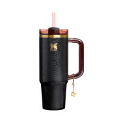 Stanley The Quencher Luxe H2.0 Flowstate Tumbler 887ml Black Snakeskin
