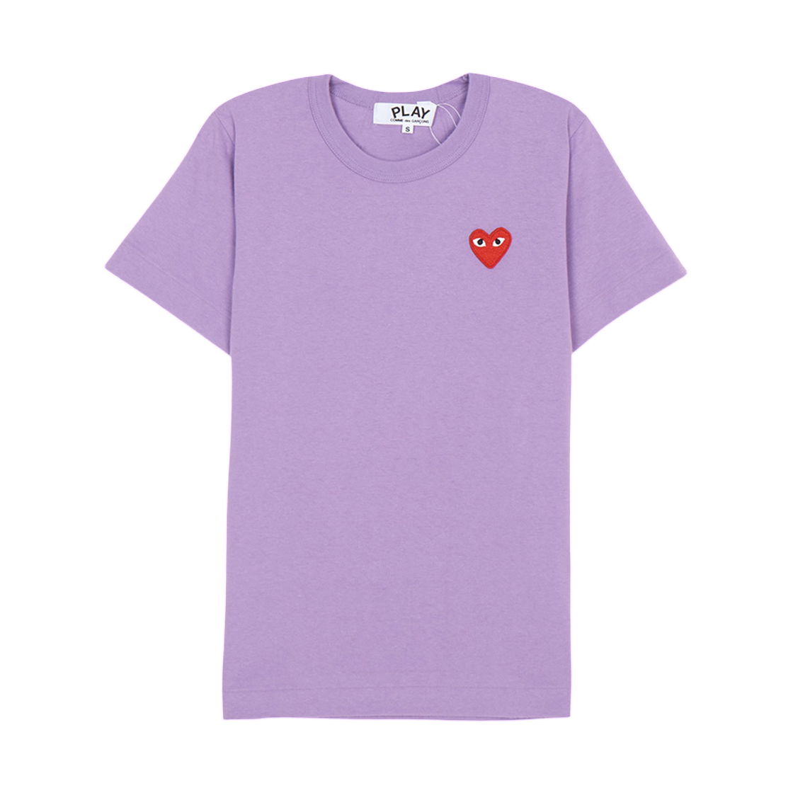 [15% 쿠폰] (W) 꼼데가르송 레드와펜 숏 슬리브 티셔츠 퍼플([15% 쿠폰] (W) Comme des Garcons Redwappen Short Sleeve Shirt Purple)