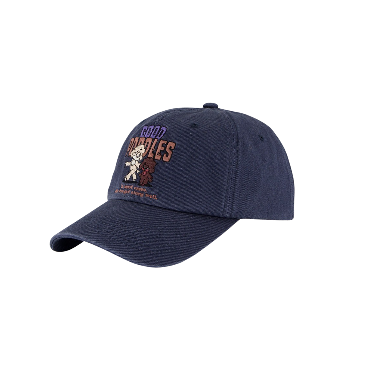 언더마이카 피오씨 굿 푸들 베이스볼 캡 데님 블루(Undermycar POC Good Poodles Baseball Cap Denim Blue)
