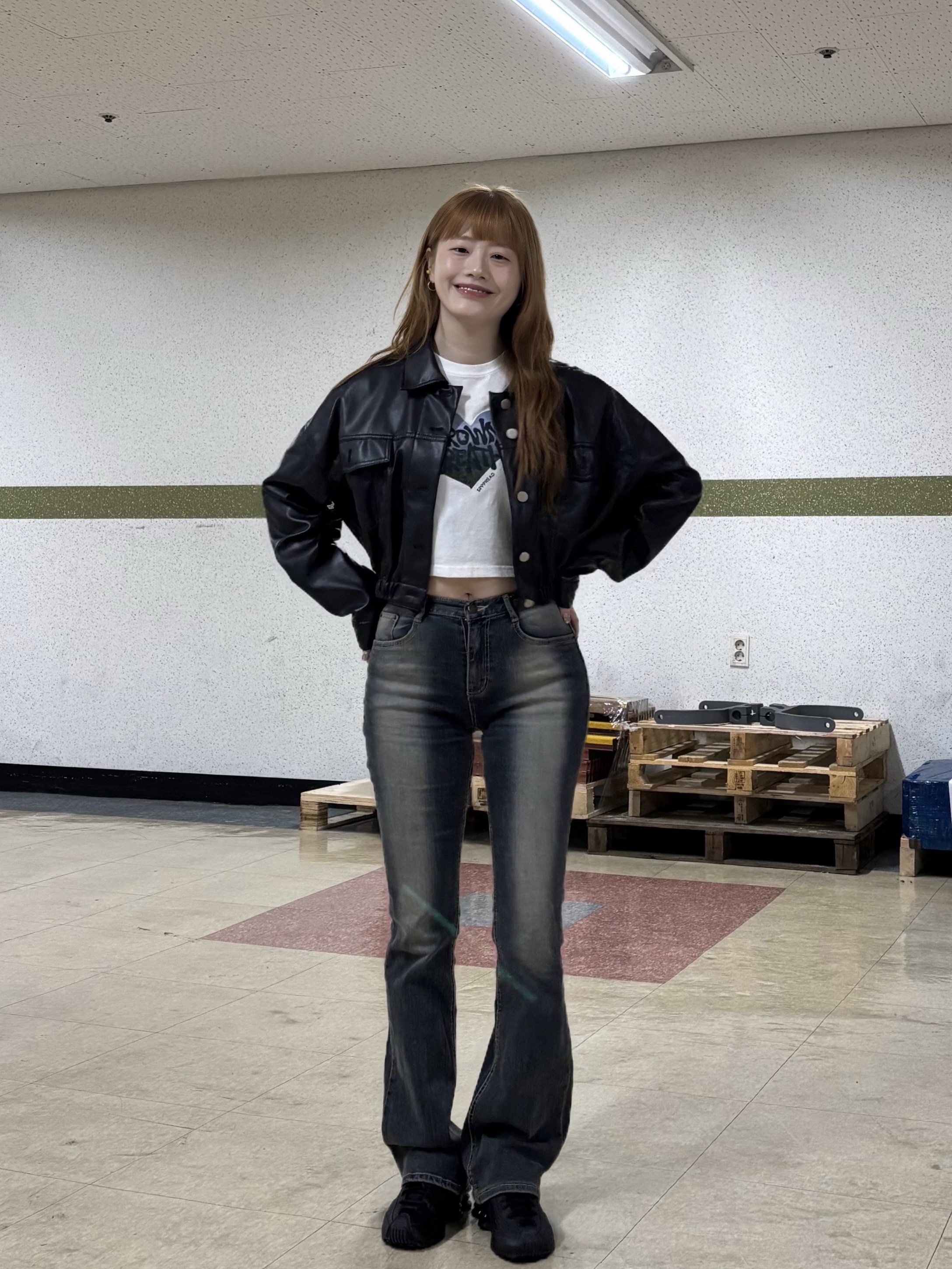 (W) Nike Shox R4 Black 착용 스타일 - 5