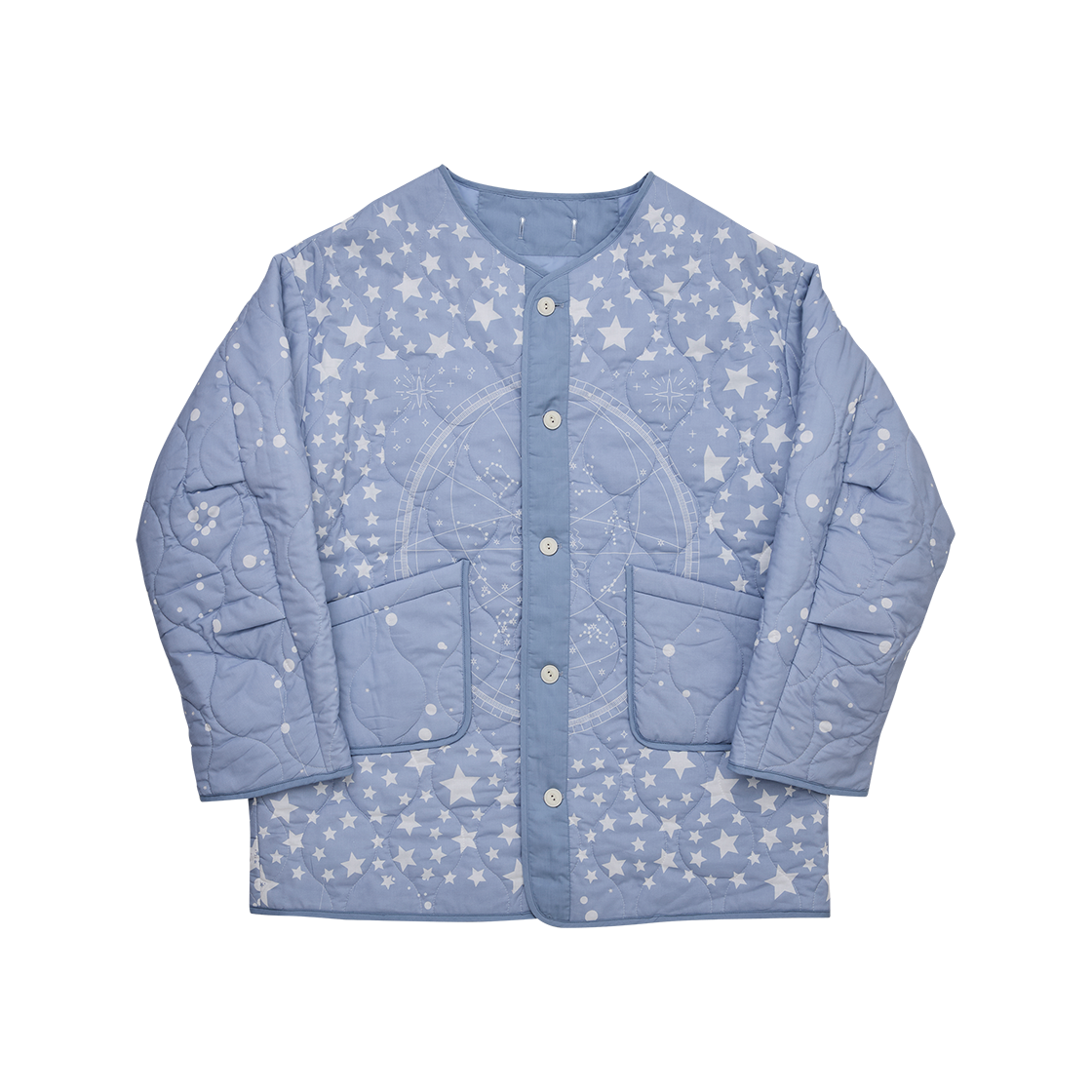 G73101_SKY GORT Long Constellations Liner Jacket Sky