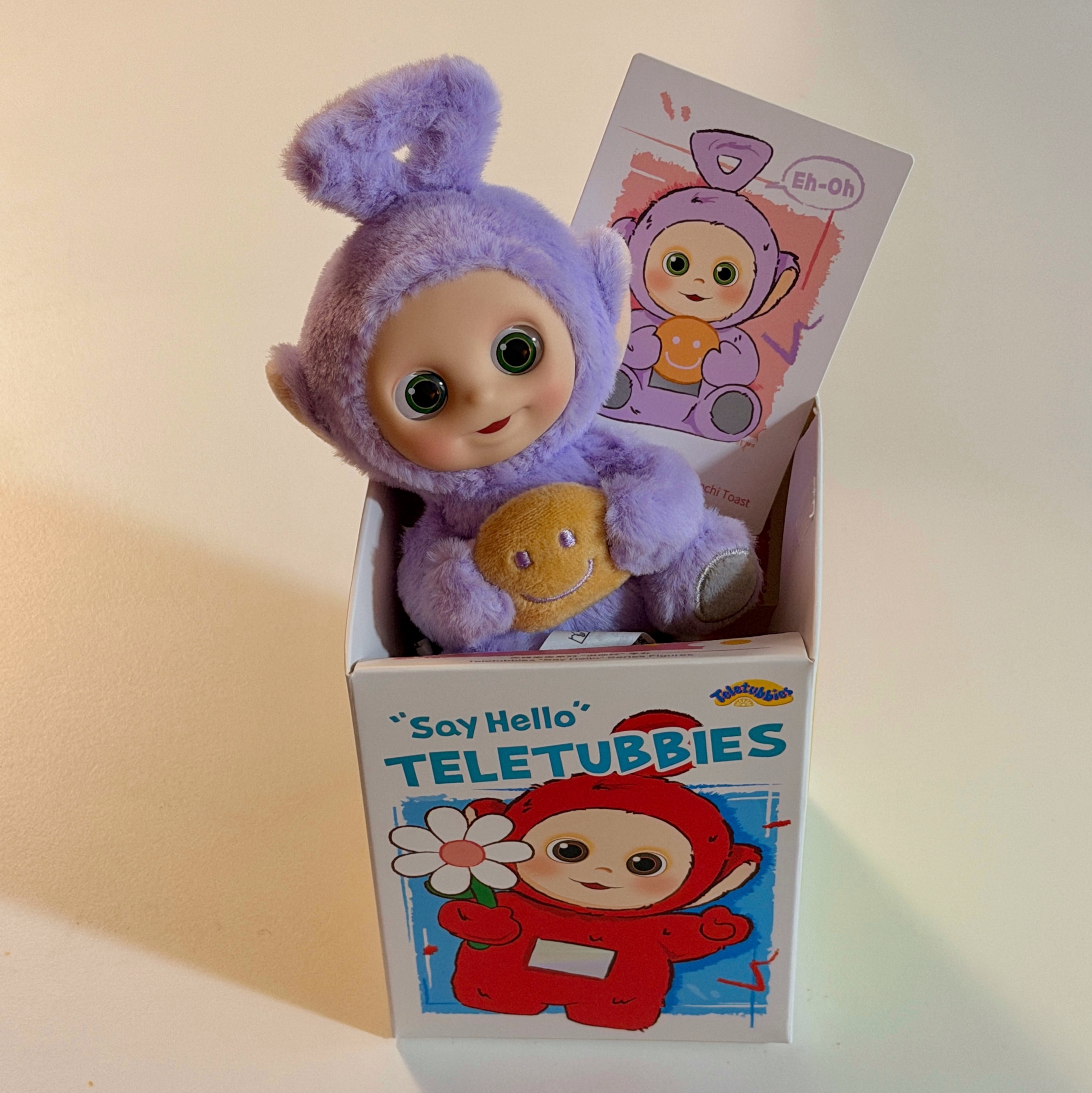 Pop Mart Teletubbies Say Hello Series Figures Sealed Case (1 Blind Box), Pop Mart Teletubbies Say Hello Series Figures Sealed Case Tinky Winky’S Mochi Toast (Opened Case) 착용 스타일 - 2