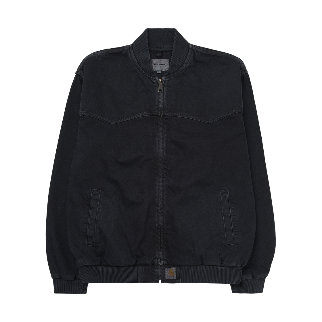 칼하트 WIP 클라크 트윌 OG 산타 페 봄버 블랙 스톤 다이드(Carhartt WIP Clark Twill OG Santa Fe Bomber Black Stone Dyed) - 1
