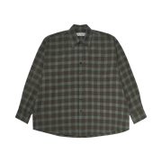 Our Legacy Borrowed Shirt Lowa Flannel Check Green