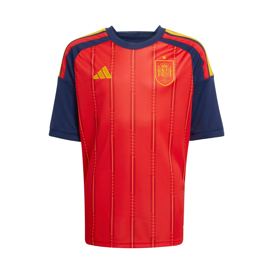 (키즈) 아디다스 스페인 2026 홈 저지 - KR 사이즈 (논 마킹 버전)((Kids) Adidas Spain 2026 Home Jersey Vivid Red - KR Sizing (Non Marking Ver.))