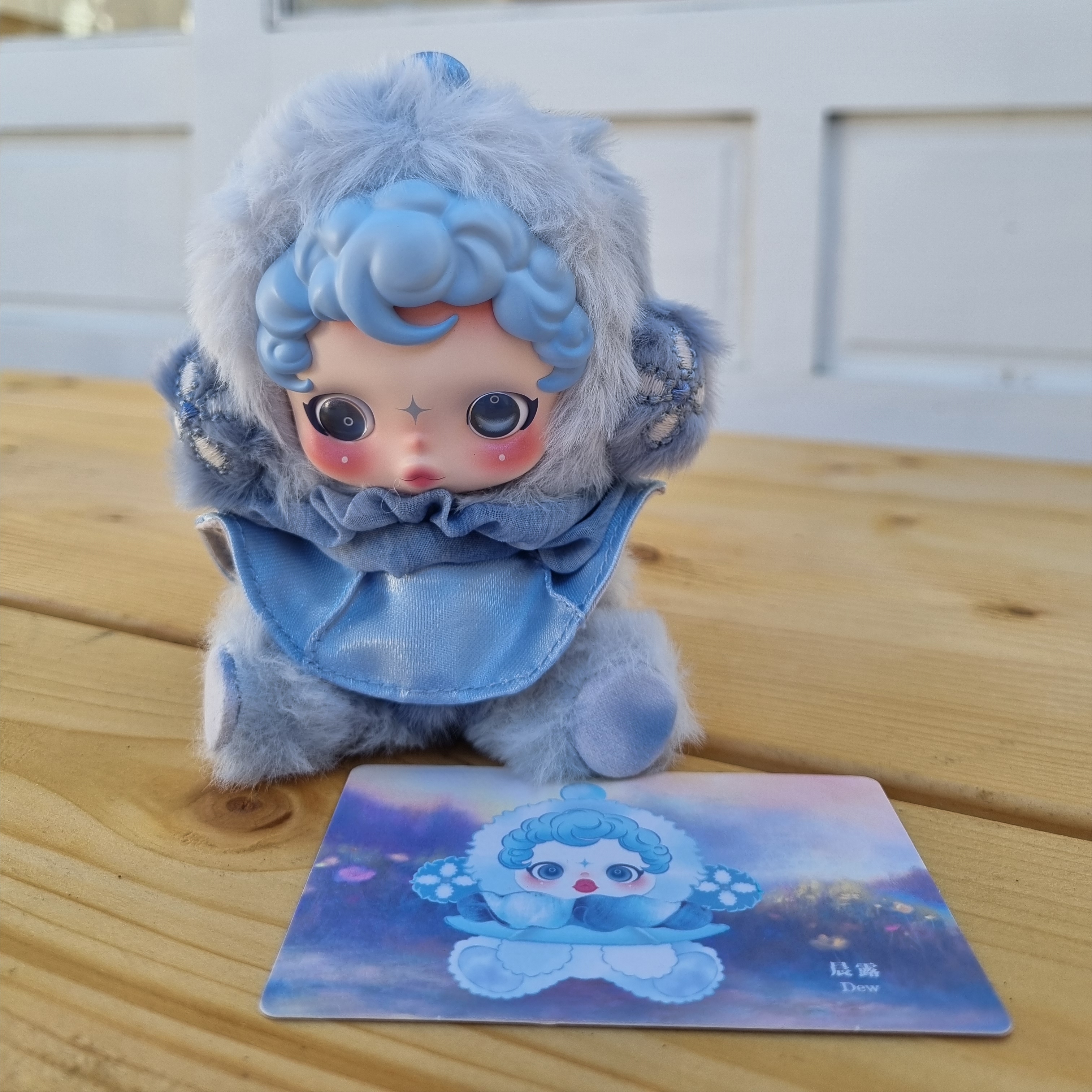 Pop Mart Skullpanda L’Impressionnisme Series Plush Doll Dew (Opened Case) 착용 스타일 - 1