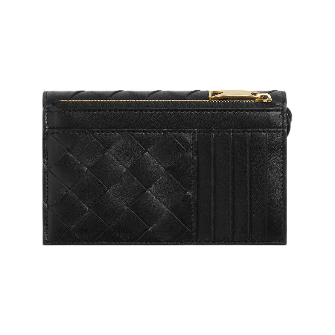보테가 베네타 안디아모 집 카드 케이스 블랙(Bottega Veneta Andiamo Zipped Card Case Black) - 2