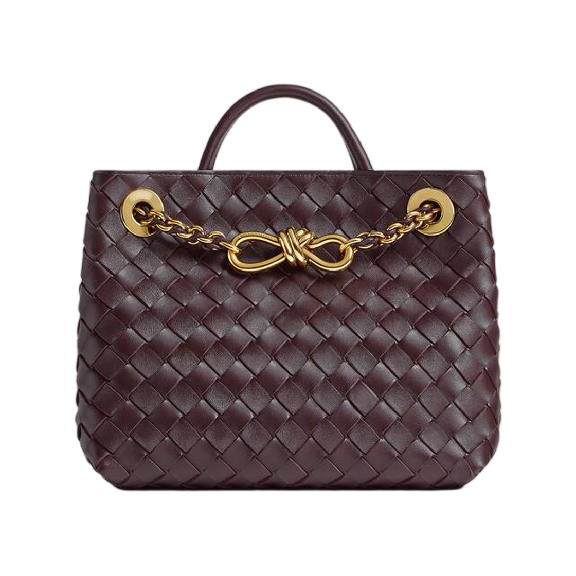 보테가 베네타 스몰 안디아모 체인 다크 바롤로(Bottega Veneta Small Andiamo Chain Dark Barolo)