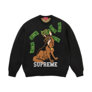 Supreme All Dogs Go To Heaven Sweater Black - 25FW