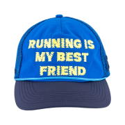 Alex Zono Running Is My Best Friend Trucker Blue